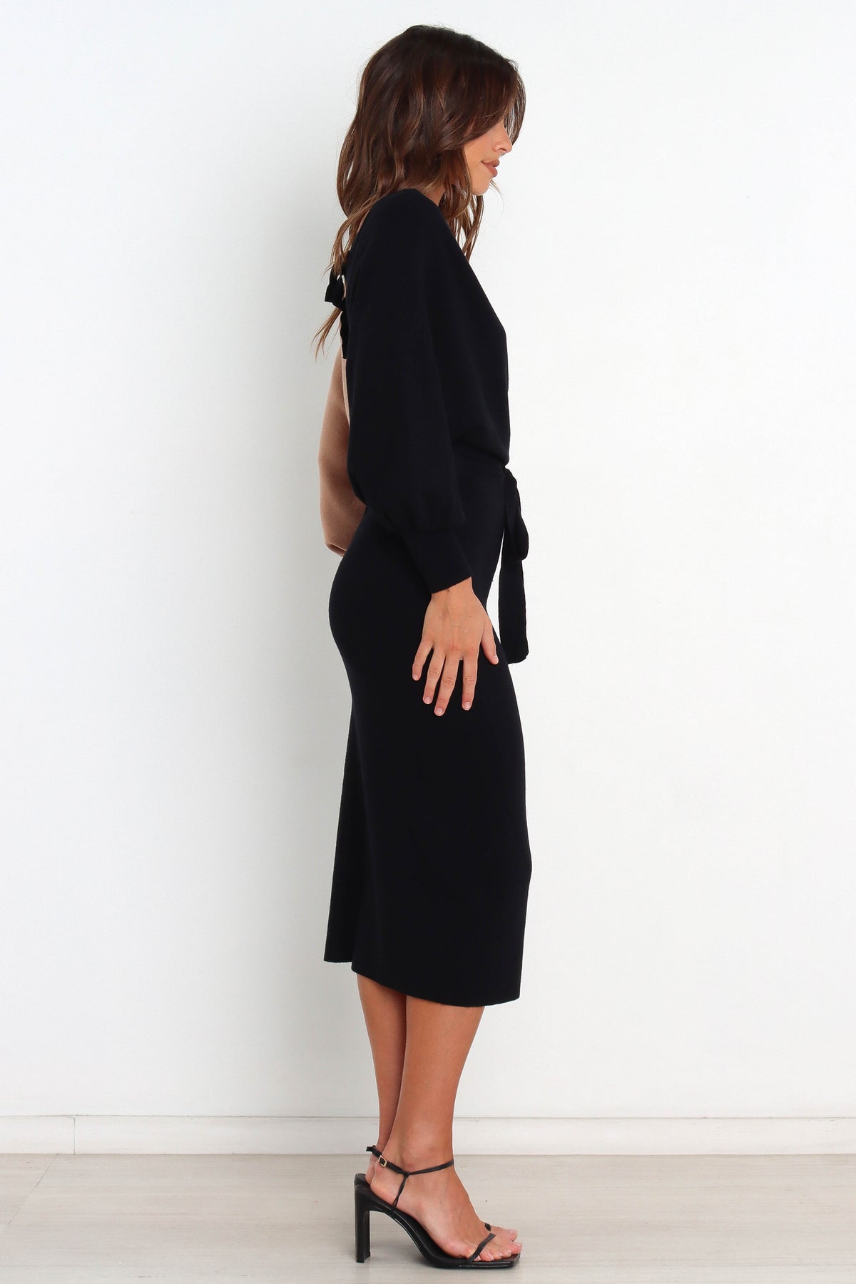 Nate Dress in Black/Beige – view 7 of 8