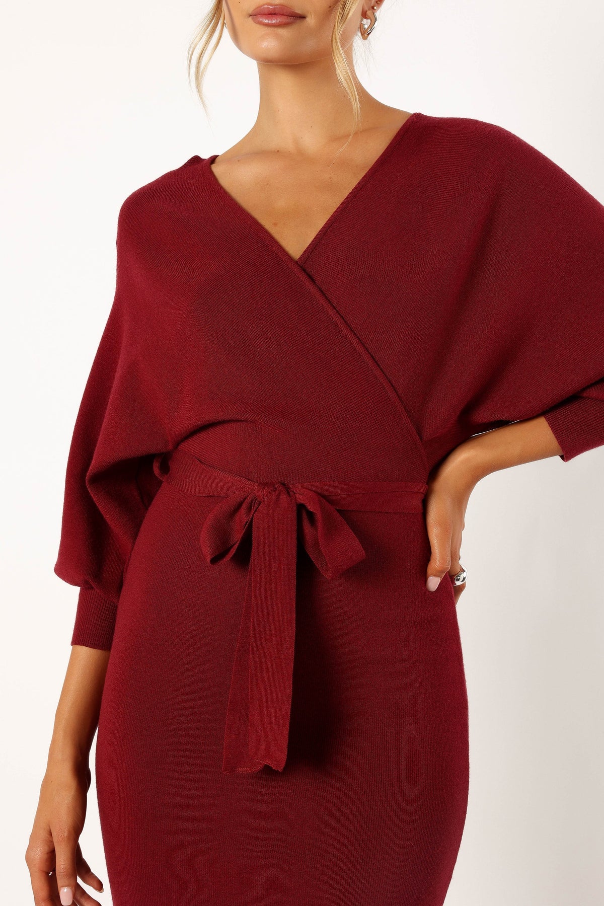 Nate Dress in Merlot – view 7 of 9