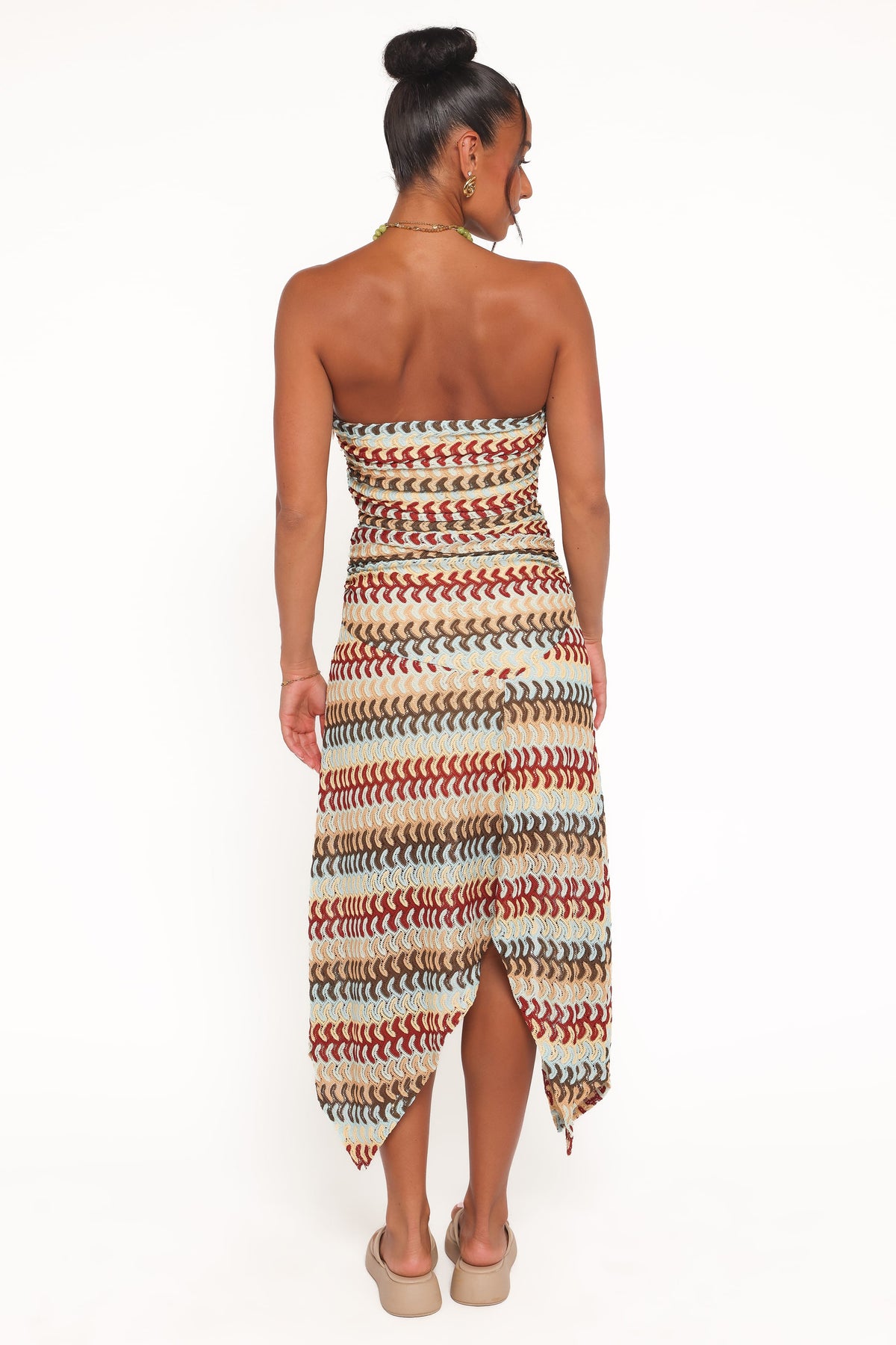 Navia Midi Dress in Multi Stripe – view 5 of 8