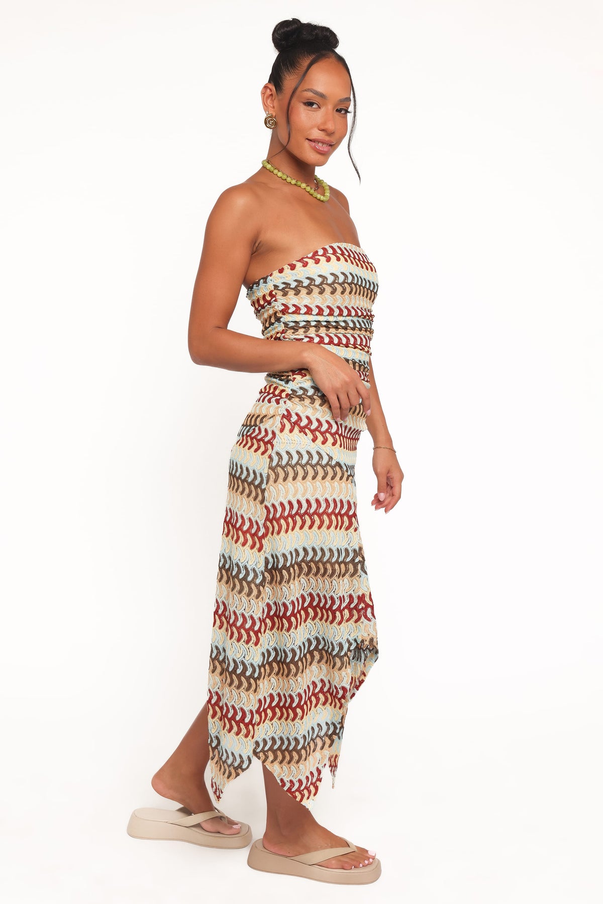 Navia Midi Dress in Multi Stripe – view 4 of 8