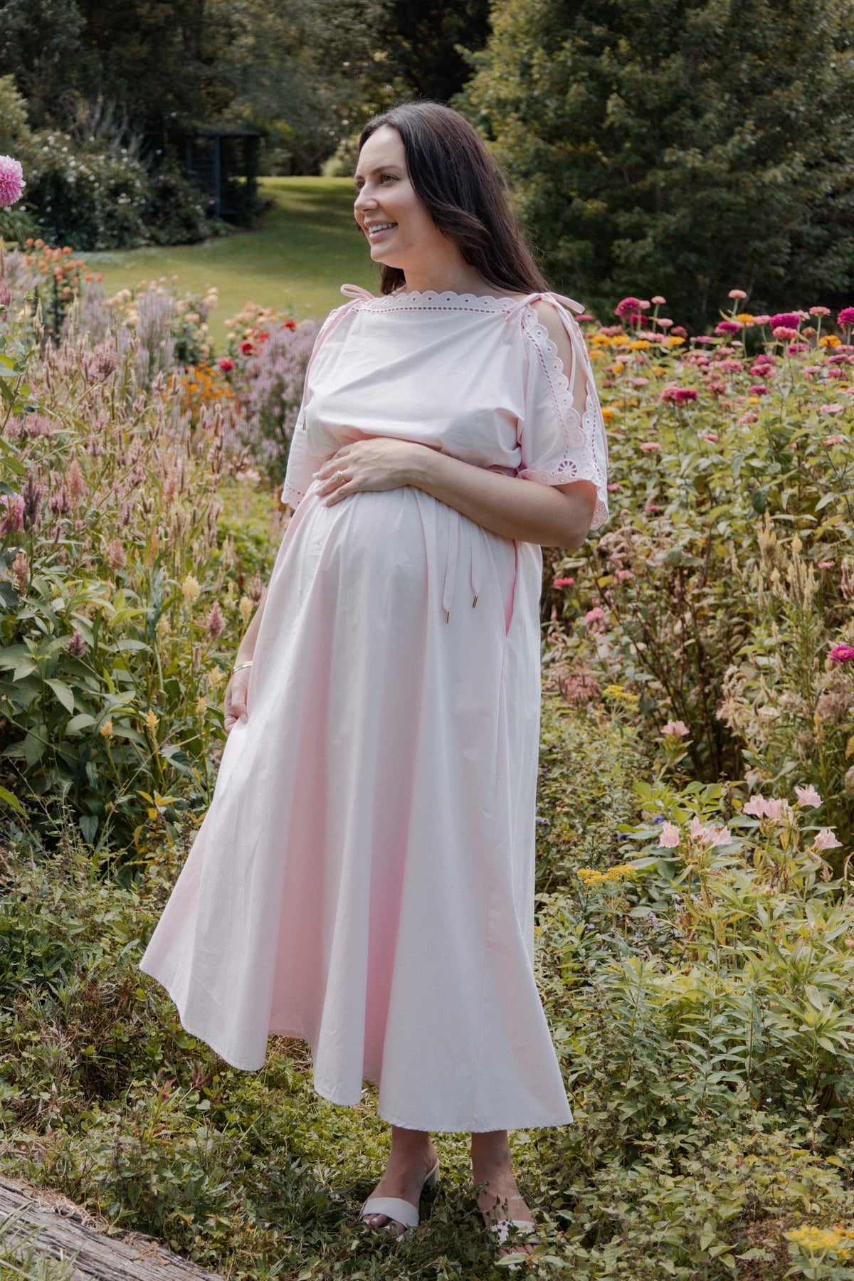 Nellie Midi Dress in Petal Pink – view 7 of 7