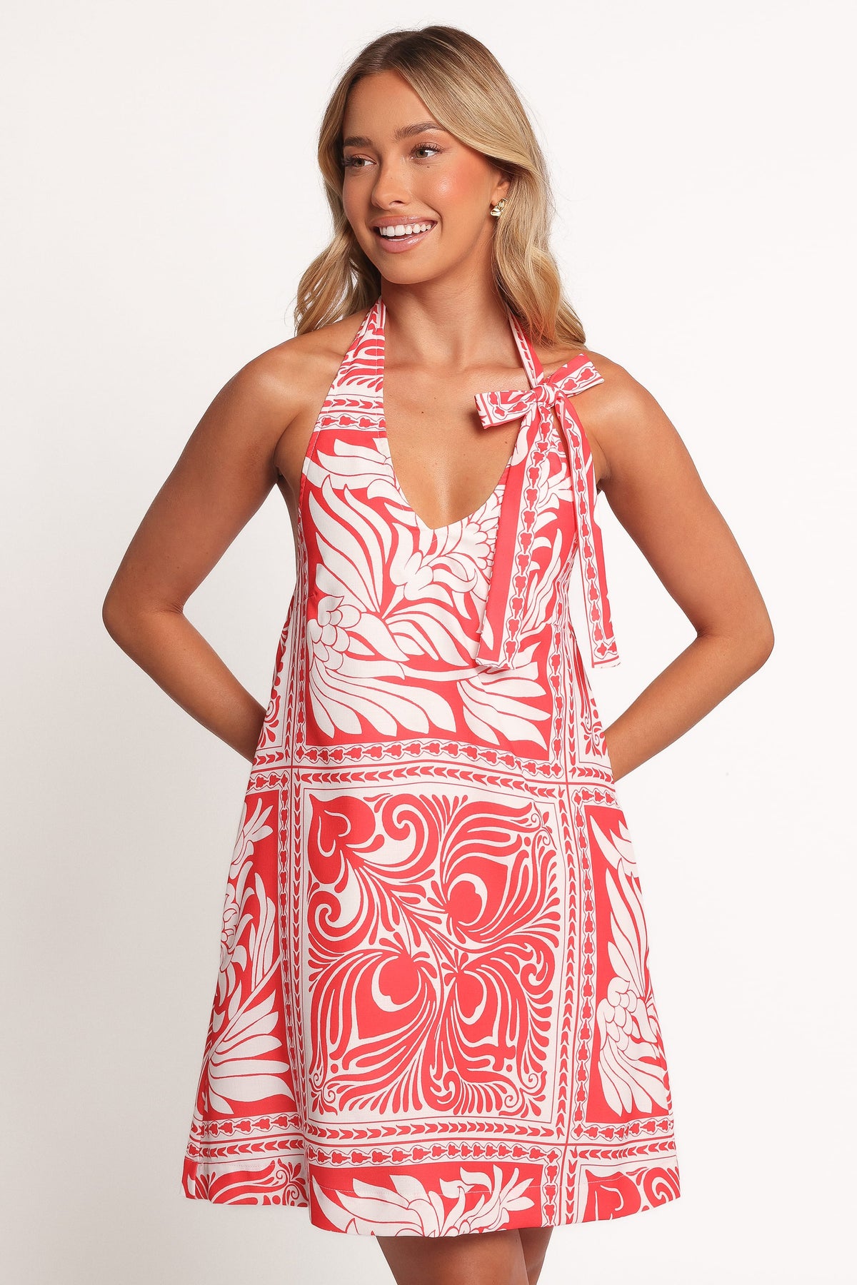 Nicoletta Mini Dress in Red – view 8 of 9