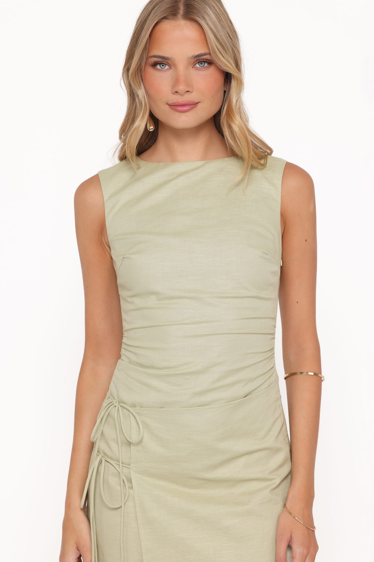 Nifty Mini Dress in Sage Green – view 3 of 6