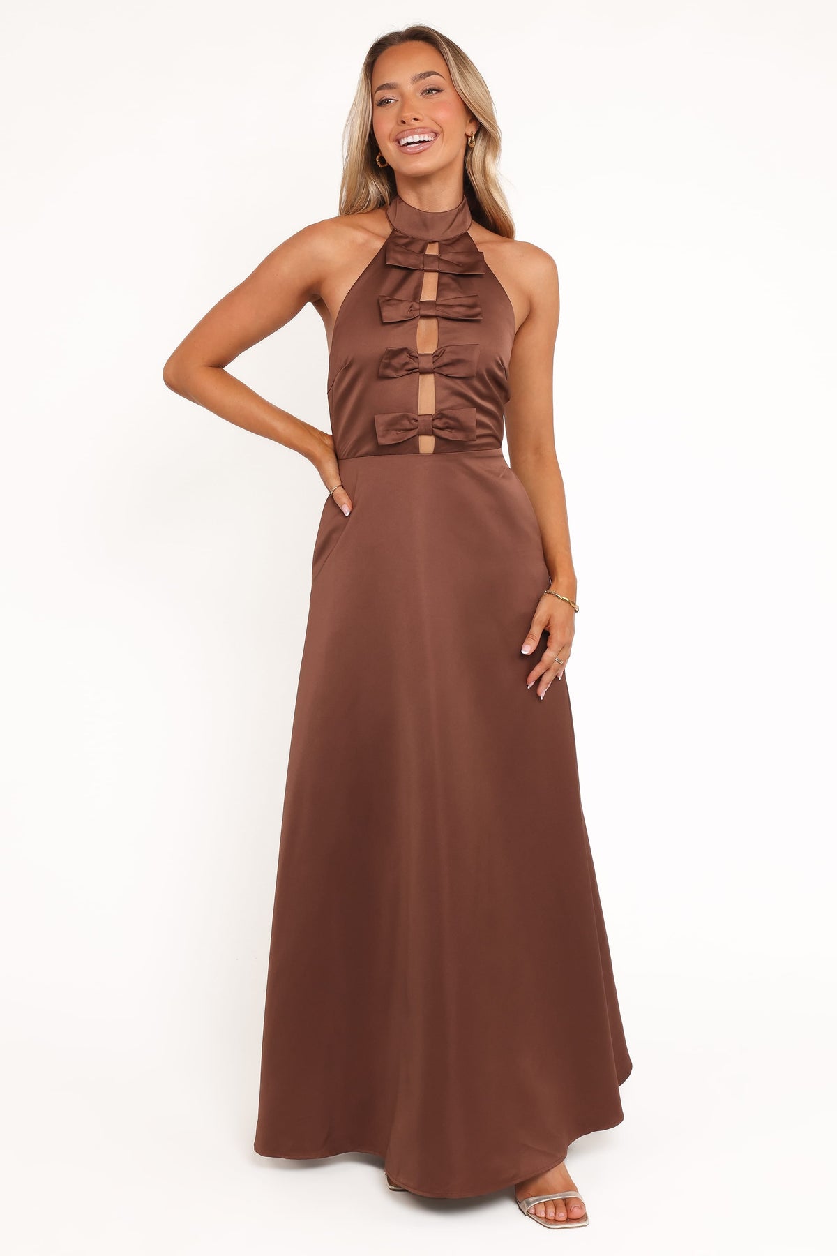 Norva Maxi Dress in Brown – view 6 of 8