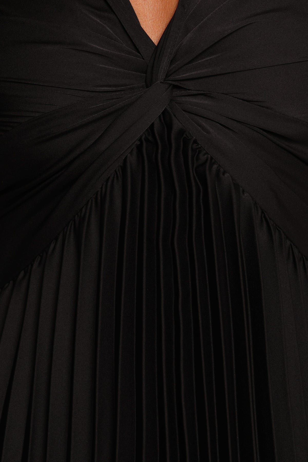 Nova Flutter Sleeve Midi Dress in Black – view 8 of 8