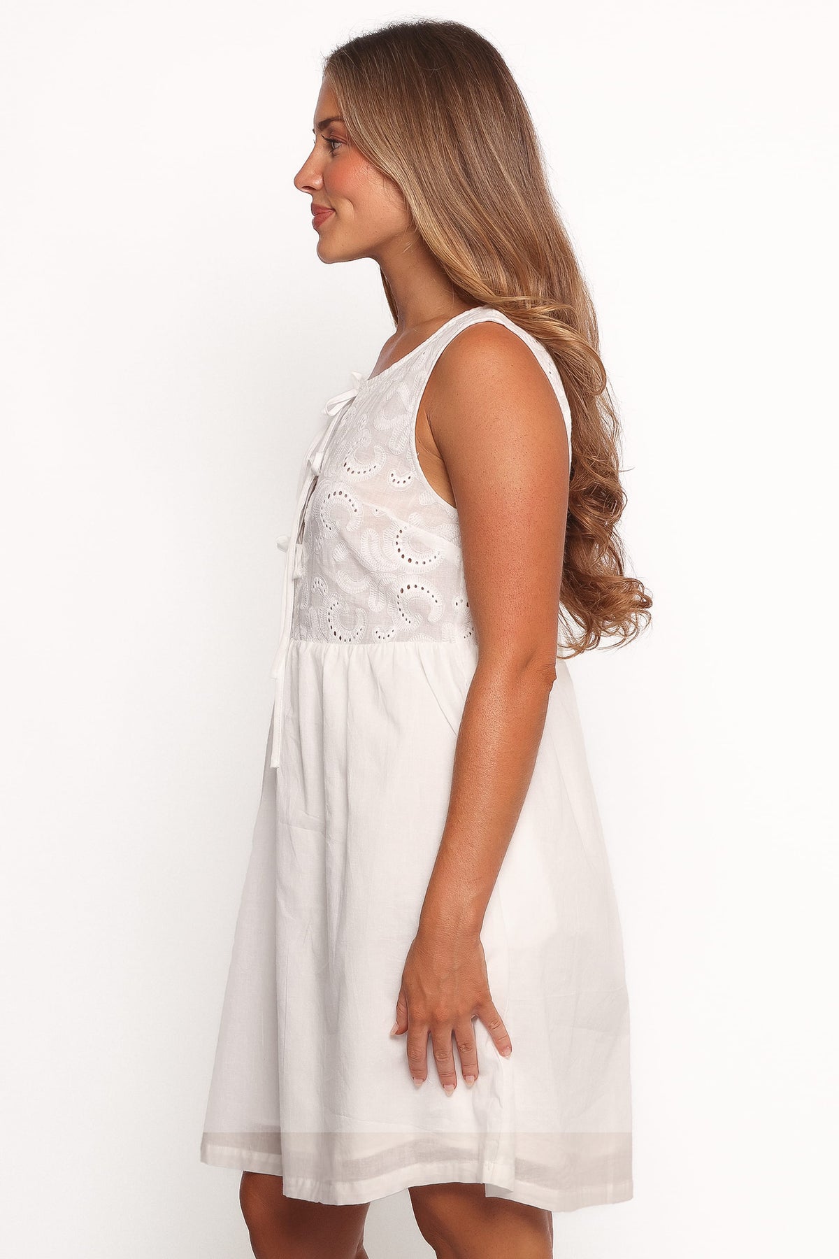 Nyssa Mini Dress in White – view 3 of 7