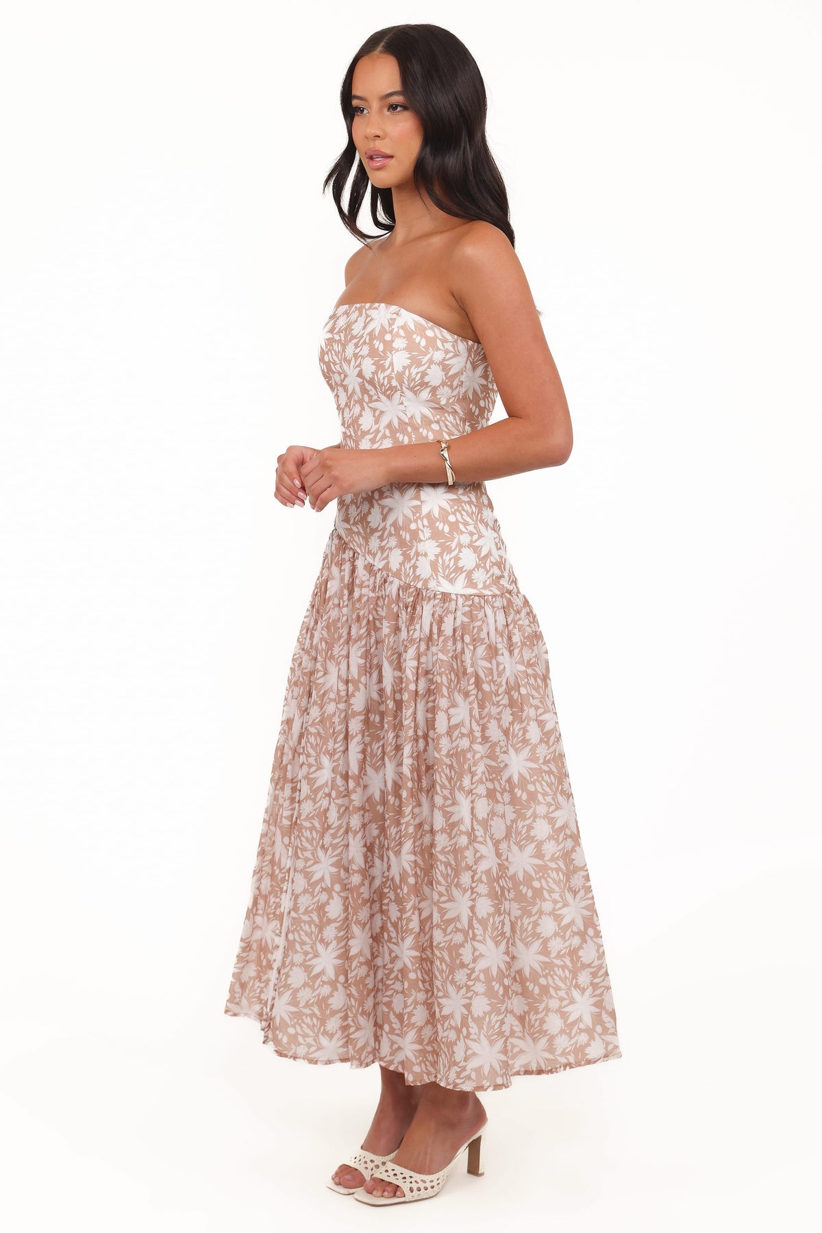 Nyx Strapless Maxi Dress in Mocha – view 3 of 7