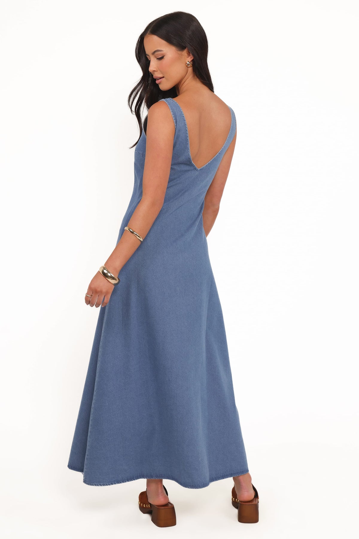 Odelia Denim Maxi Dress in Indigo – view 5 of 6