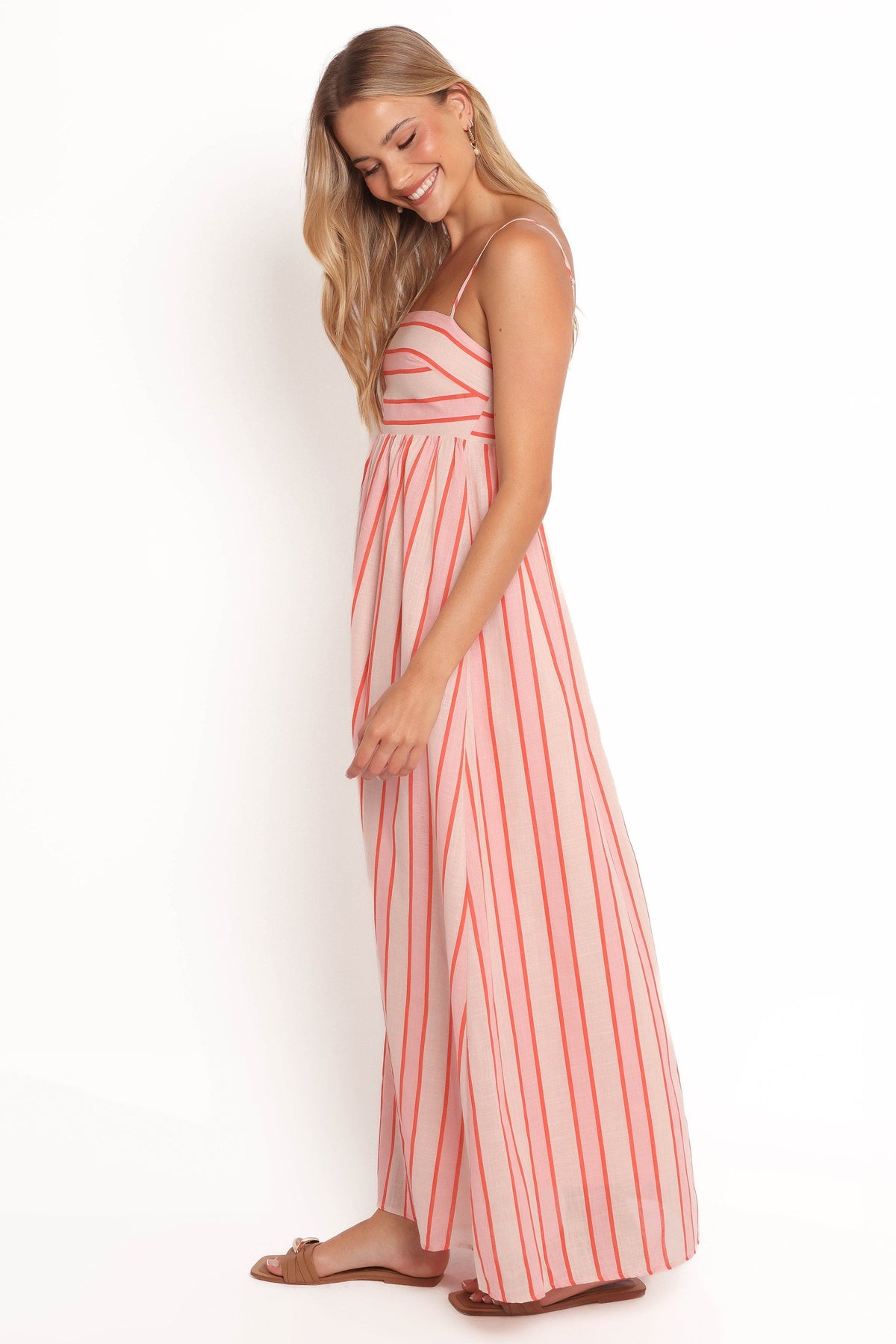 Odessa Maxi Dress in Pink Stripe – view 4 of 9