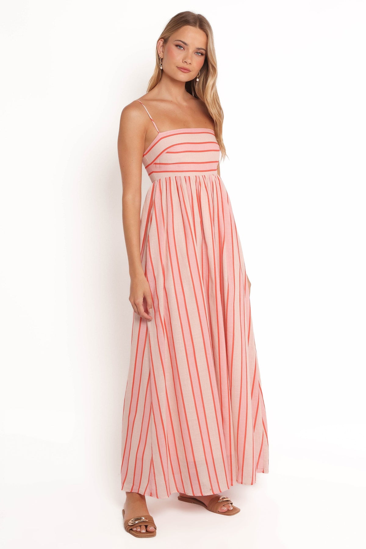 Odessa Maxi Dress in Pink Stripe – view 6 of 9