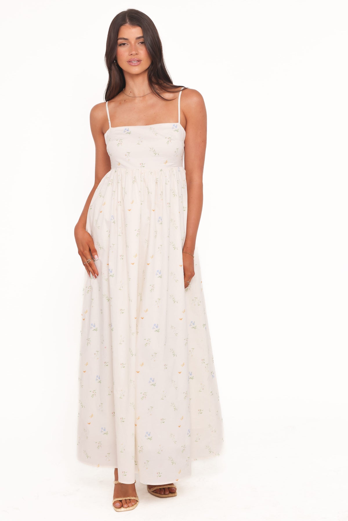 Odessa Maxi Dress in White Floral – view 1 of 6
