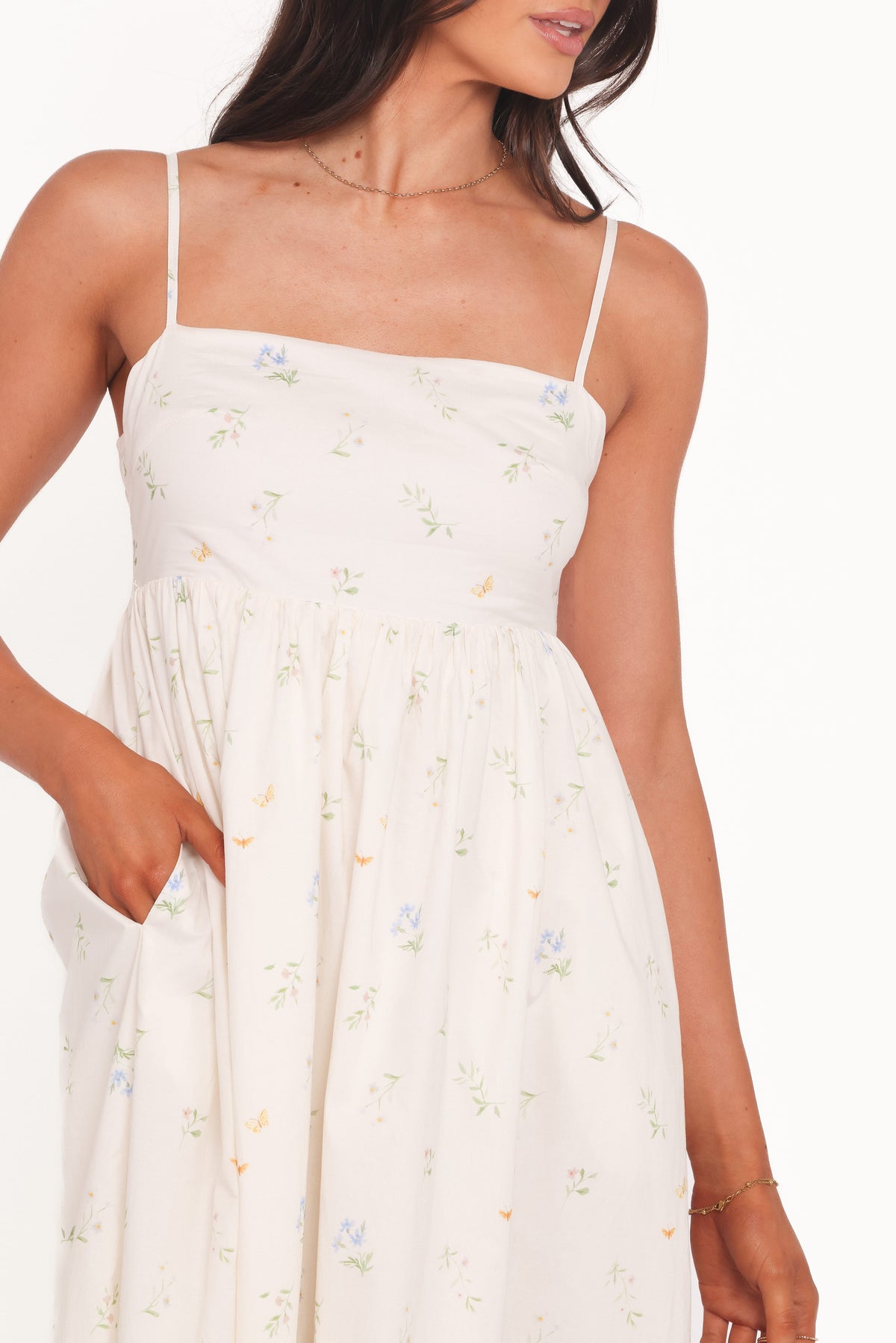 Odessa Maxi Dress in White Floral – view 2 of 6