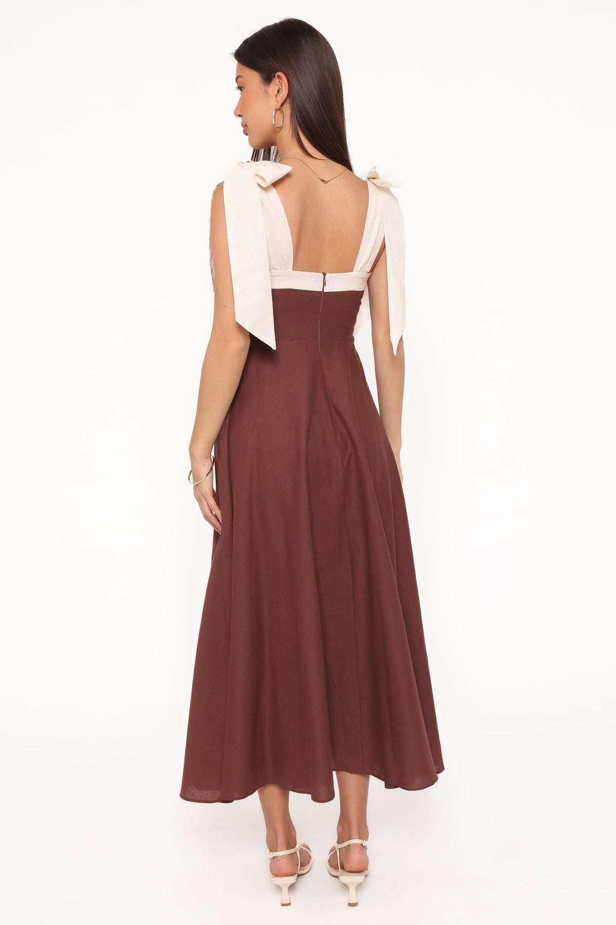 Olinda Midi Dress in Chocolate – view 4 of 6