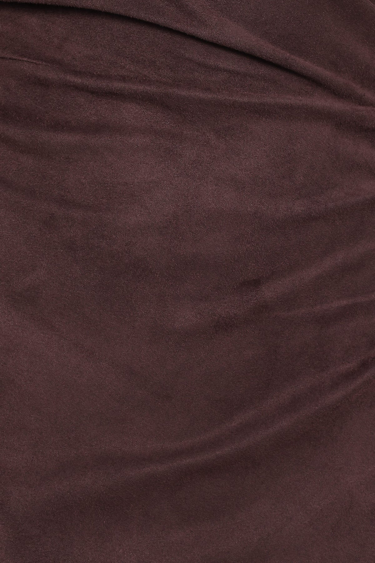 Olympia Off Shoulder Maxi Dress in Chocolate – view 7 of 7