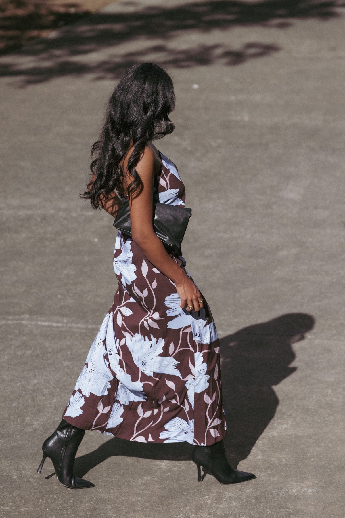 Ottavia Strapless Maxi Dress in Blue Poppies – view 9 of 9