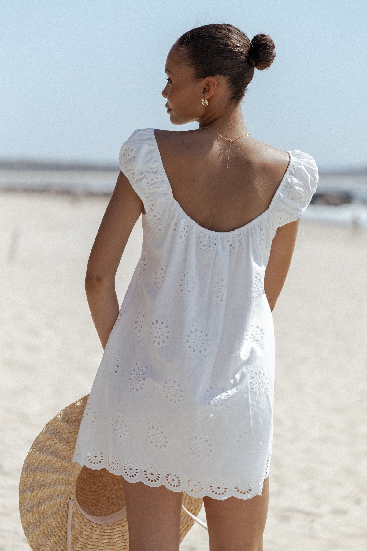 Pammy Mini Dress in White – view 1 of 9