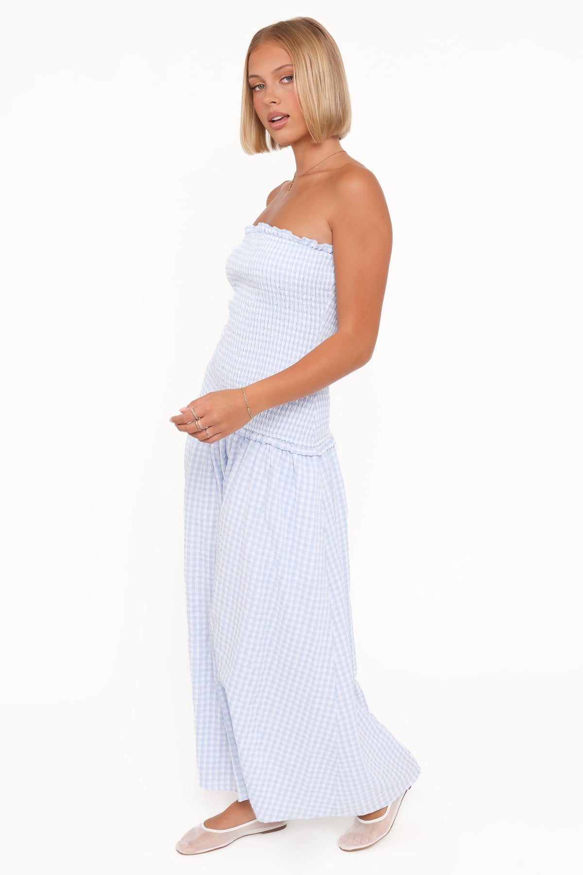 Parkway Maxi Dress in Blue Gingham – view 4 of 8
