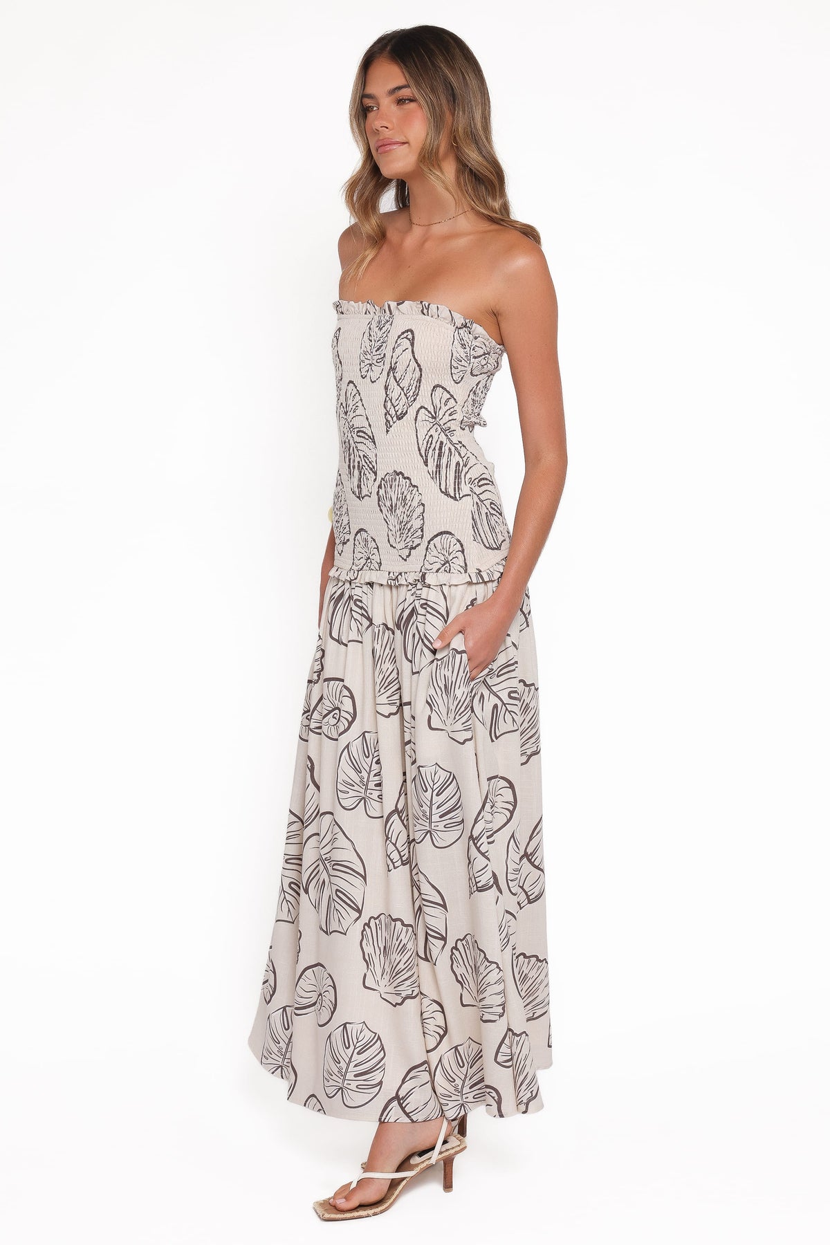 Parkway Maxi Dress in Cream Shells – view 4 of 7