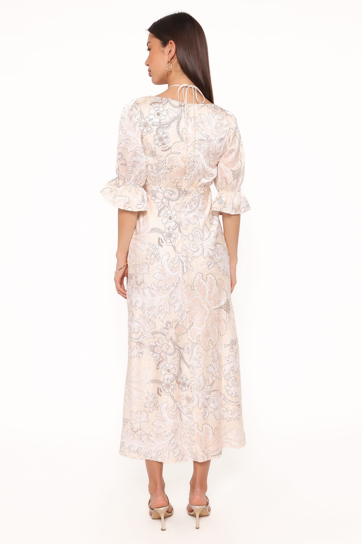 Pauline Long Sleeve Maxi Dress in Pastel Paisley – view 4 of 6