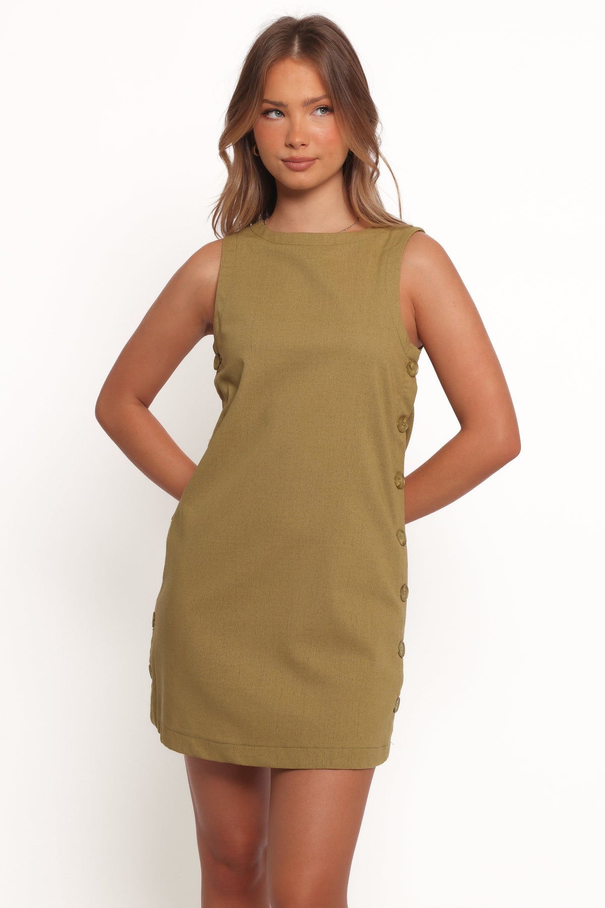 Penelope Mini Dress in Green – view 5 of 10