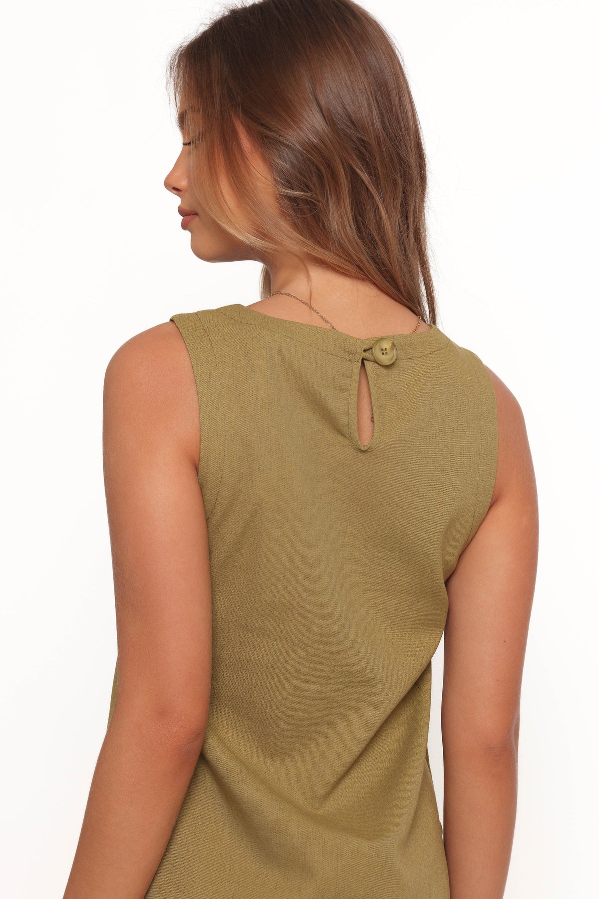 Penelope Mini Dress in Green – view 7 of 10