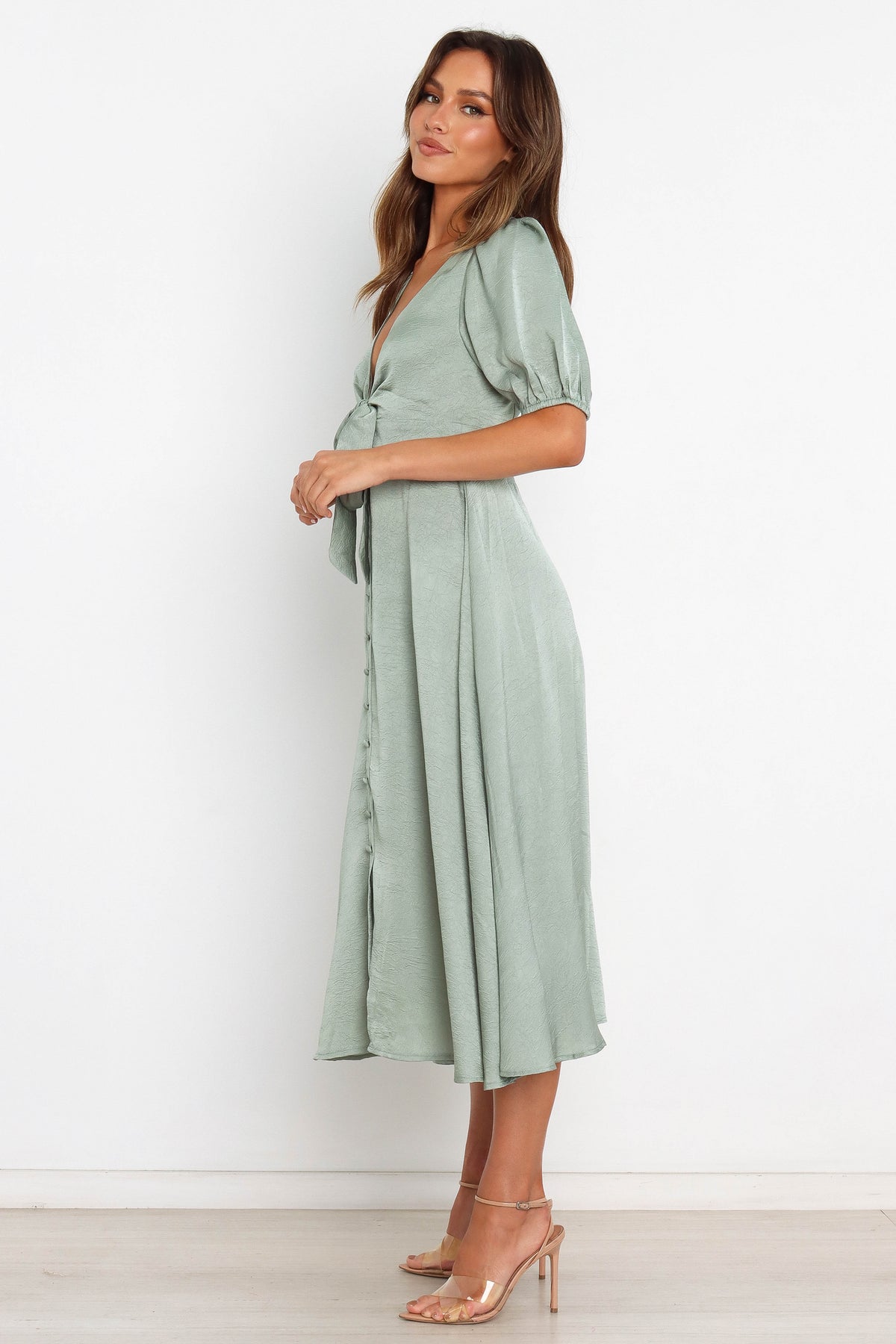 Piper Dress in Sage – view 6 of 8