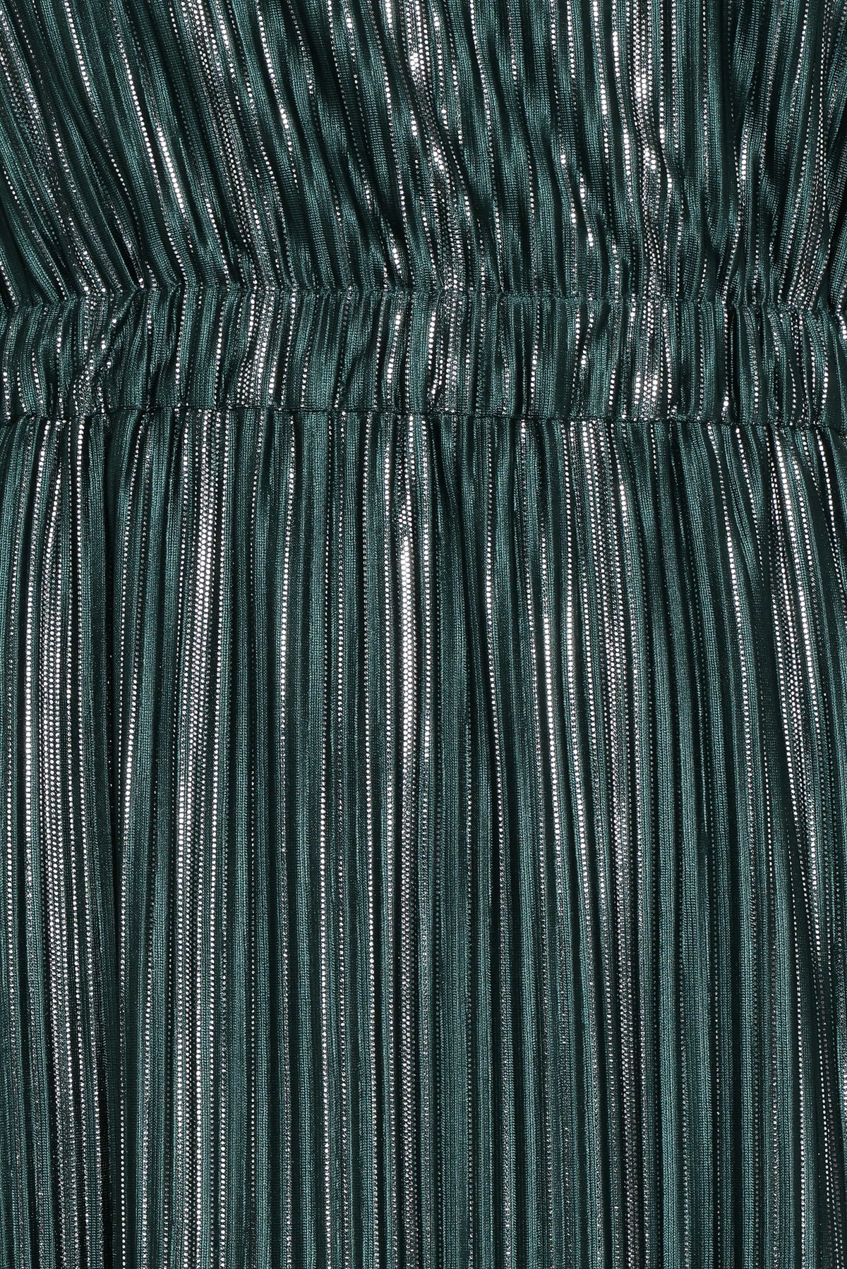 Pontee One Shoulder Pleated Midi Dress in Green – view 5 of 5