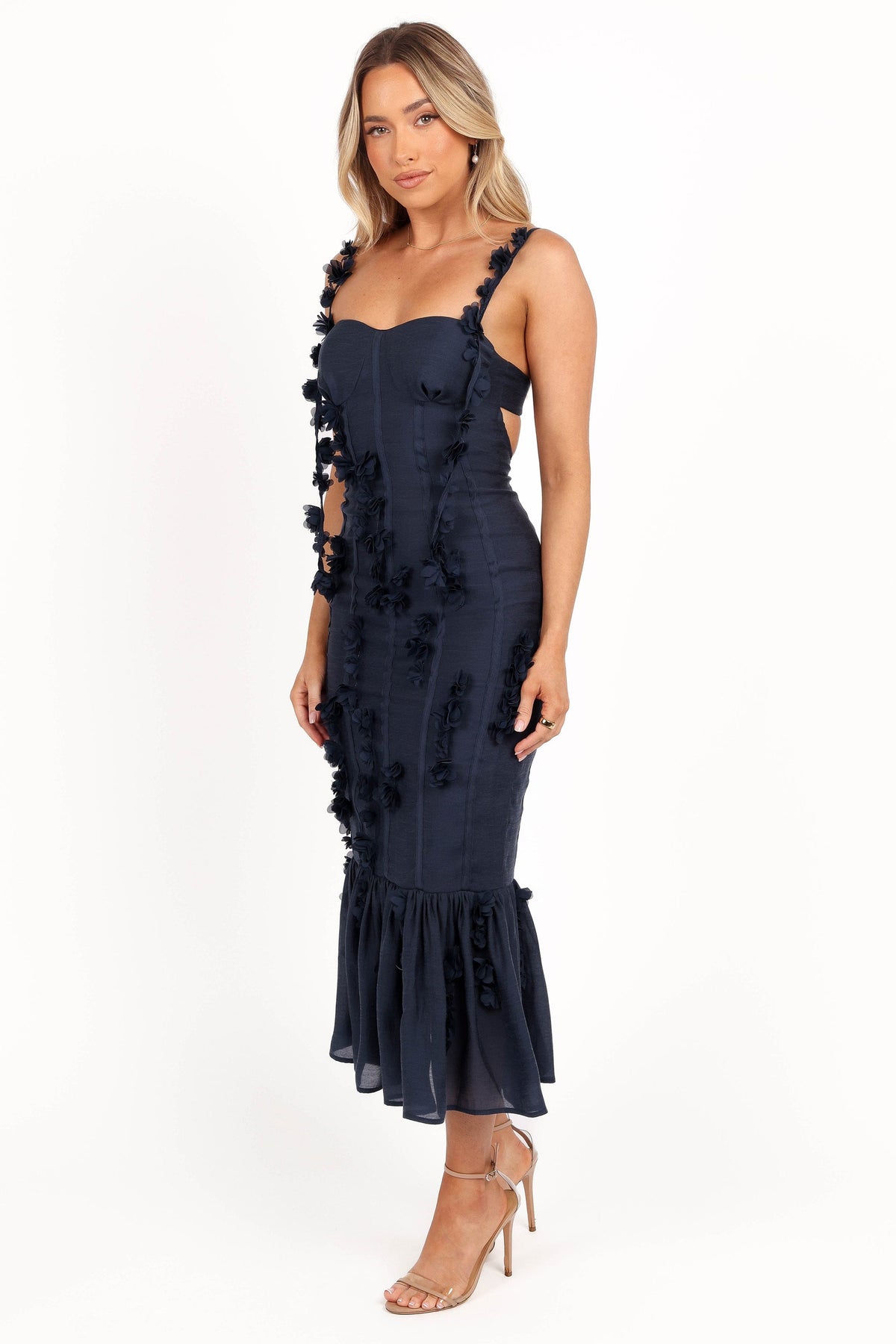 Posedly Midi Dress in Navy – view 5 of 10