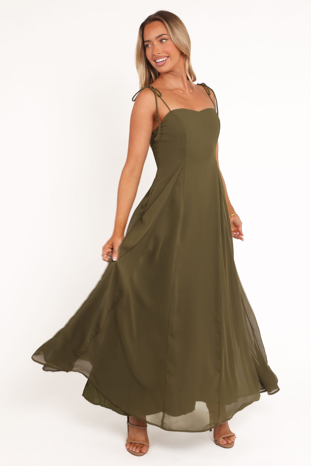 Rayna Maxi Dress in Olive – view 1 of 8