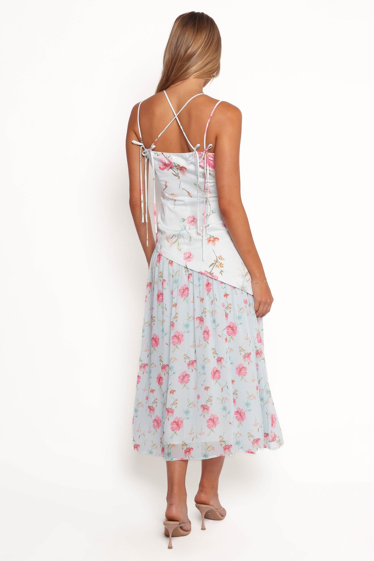 Renata Maxi Dress in Blue Floral – view 8 of 10