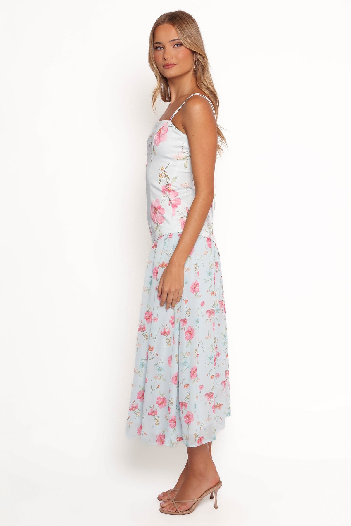 Renata Maxi Dress in Blue Floral – view 4 of 10