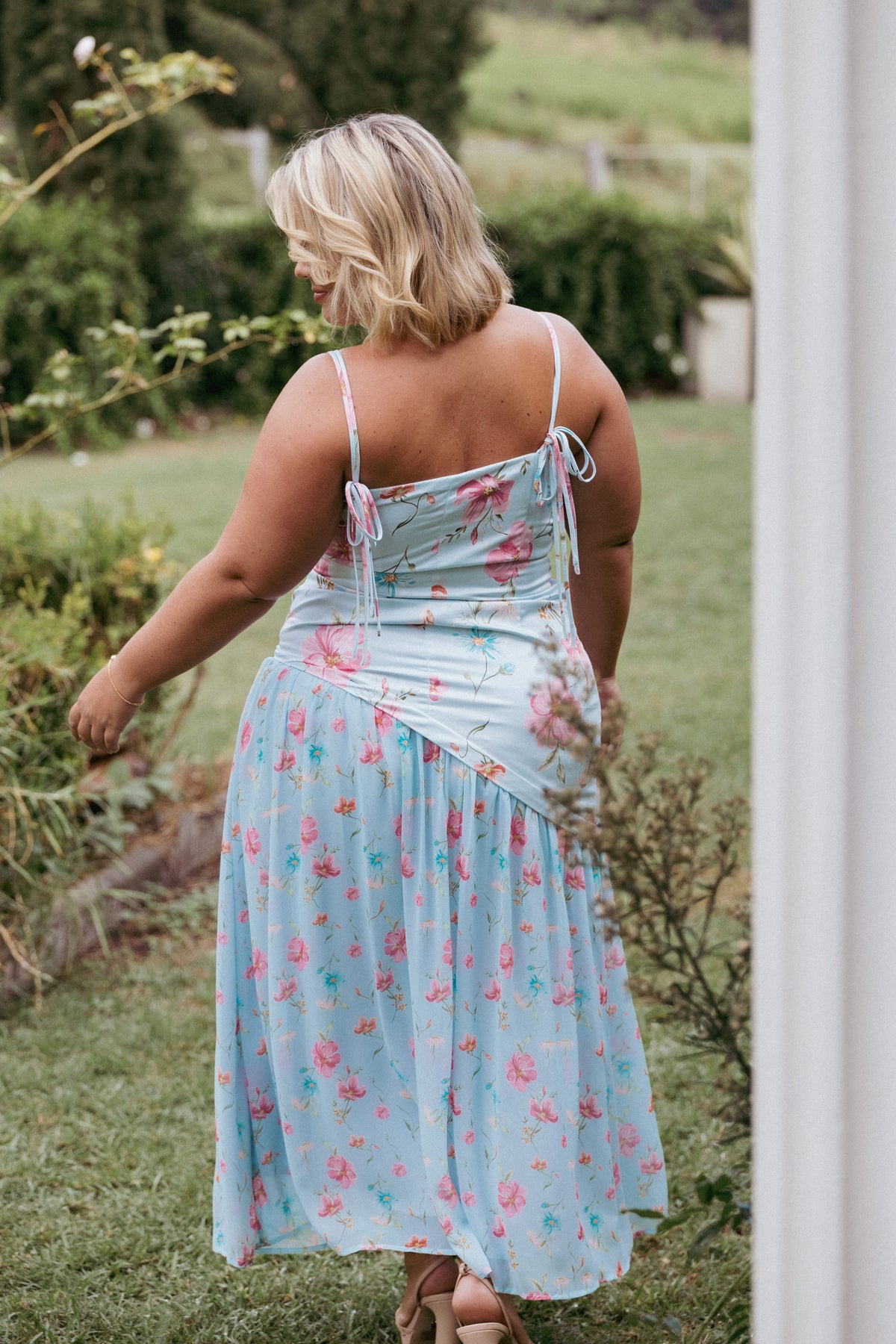 Renata Maxi Dress in Blue Floral – view 10 of 10