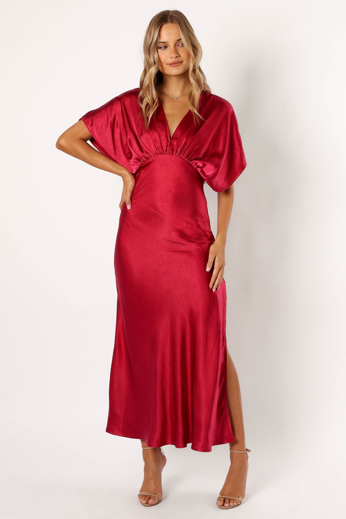 Ricki Maxi Dress in Ruby Wine – view 2 of 8