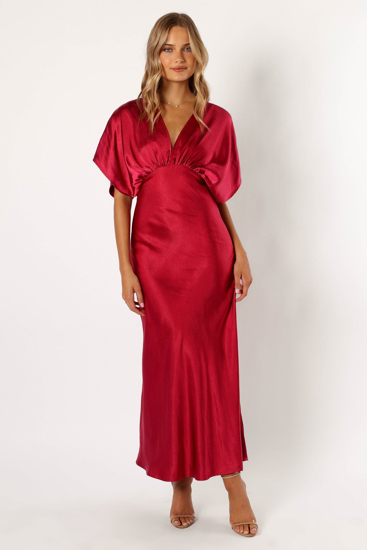 Ricki Maxi Dress in Ruby Wine – view 1 of 8