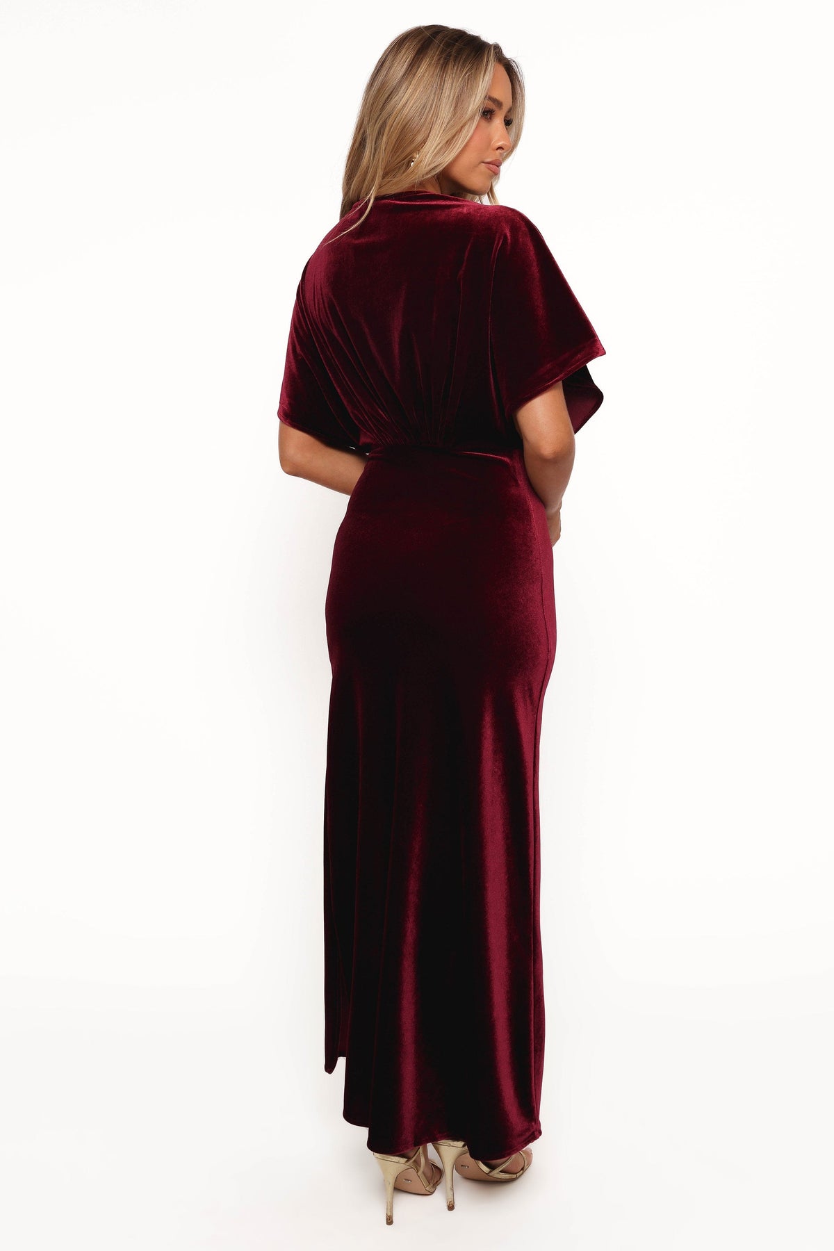 Ricki Velvet Maxi Dress in Wine – view 6 of 8