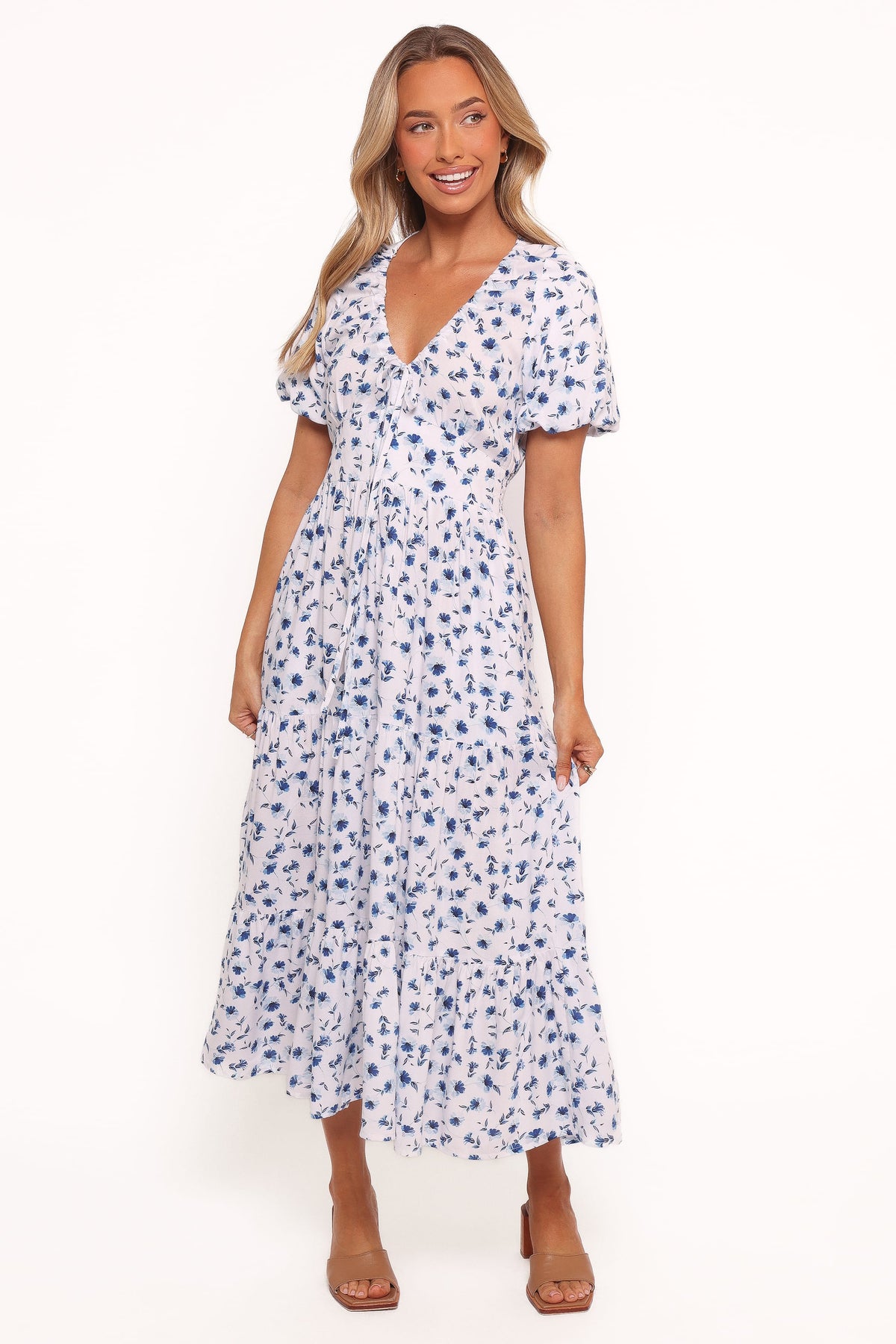 Roberts Maxi Dress in Blue Ditsy Floral – view 2 of 8