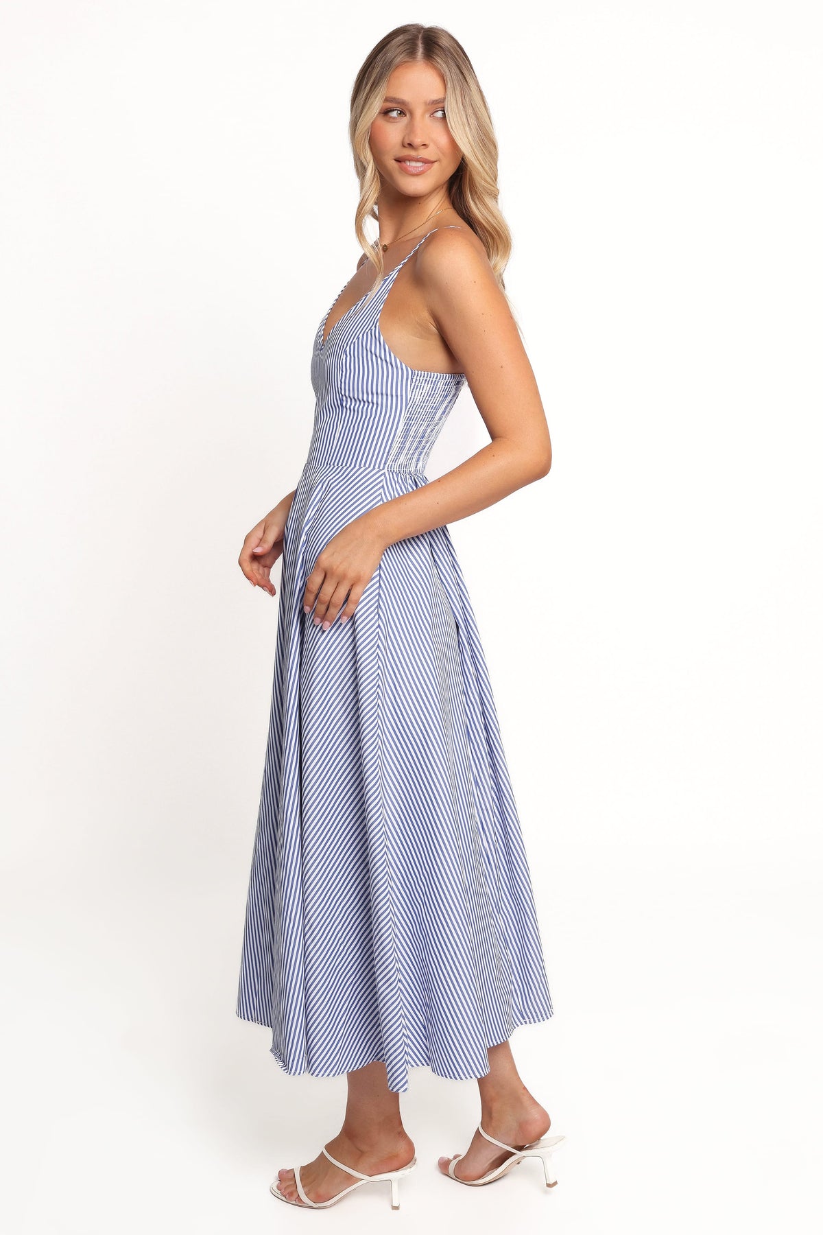 Romilly Strappy Maxi Dress in Light Blue – view 4 of 8