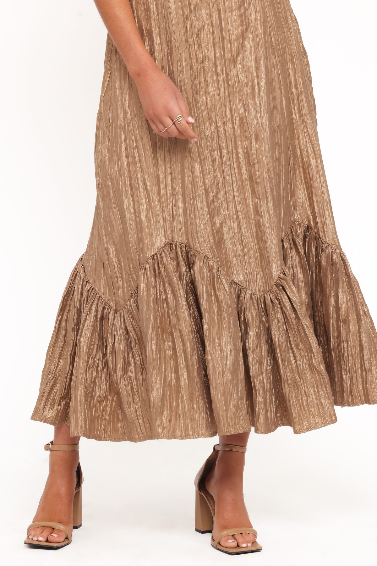 Romola Midi Dress in Bronze – view 5 of 7