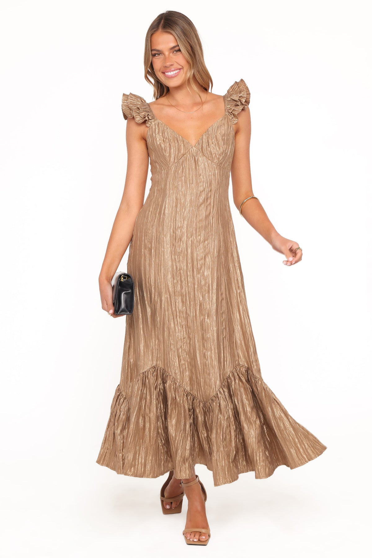 Romola Midi Dress in Bronze – view 1 of 7