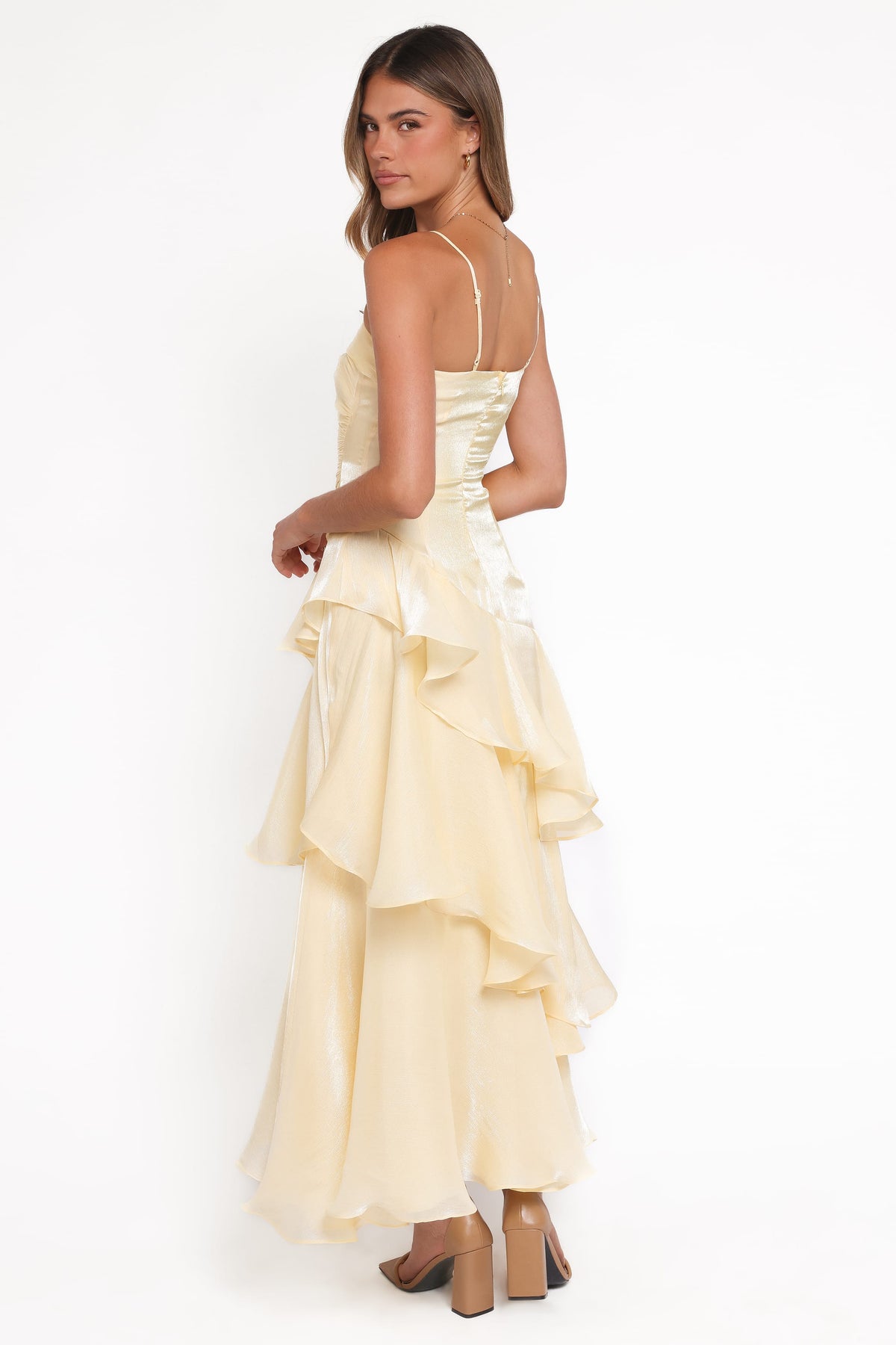 Rosalie Maxi Dress in Butter Yellow – view 3 of 5