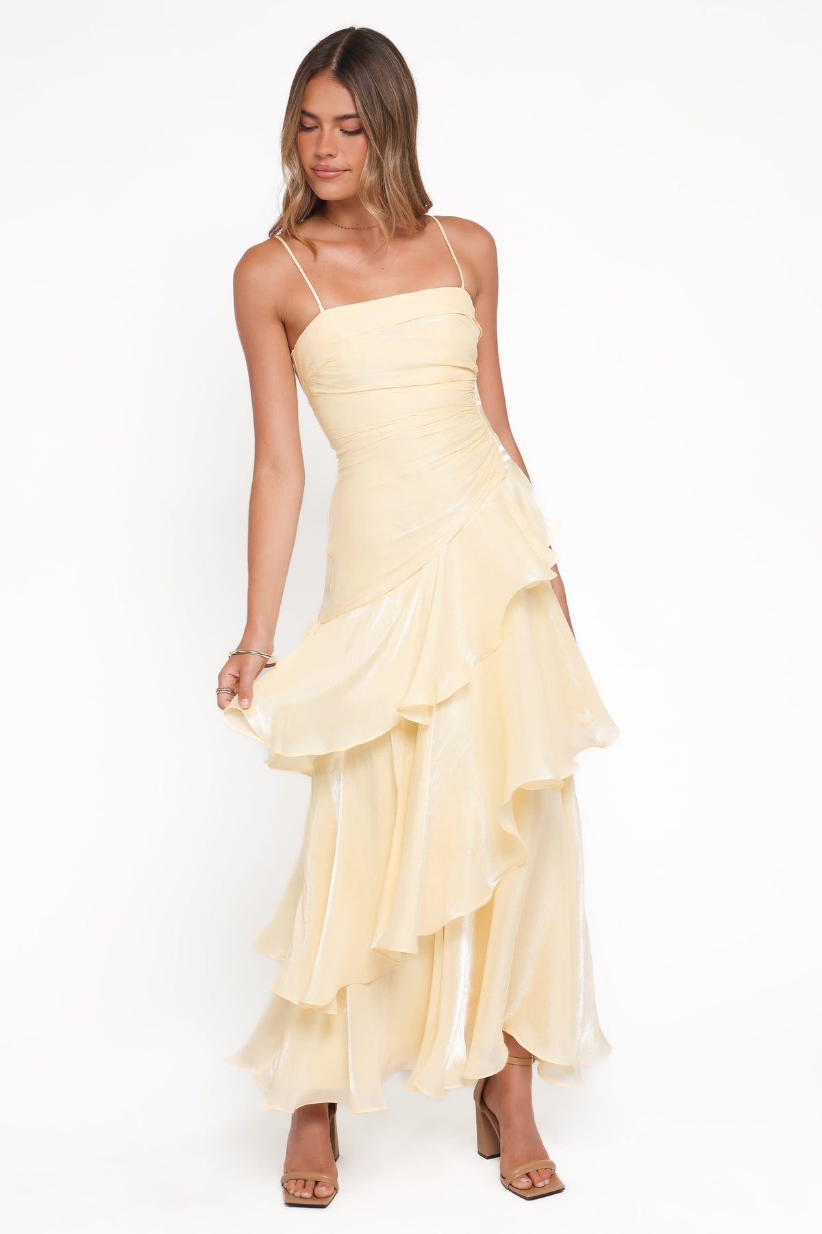 Rosalie Maxi Dress in Butter Yellow – view 1 of 5