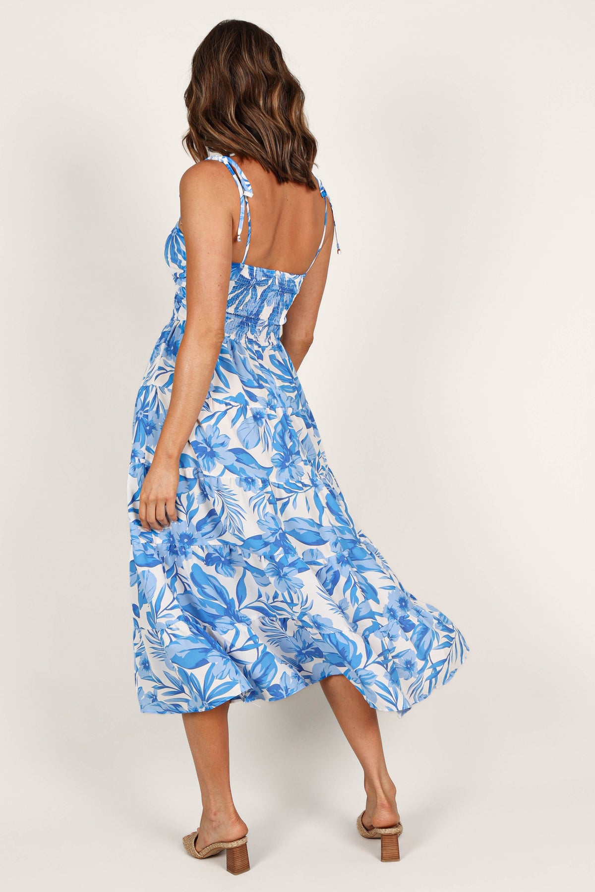 Rose Midi Dress in Blue/White – view 4 of 6