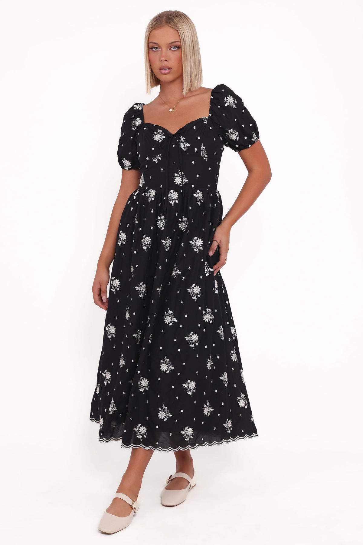 Rosemarie Midi Dress in Black Floral – view 1 of 5