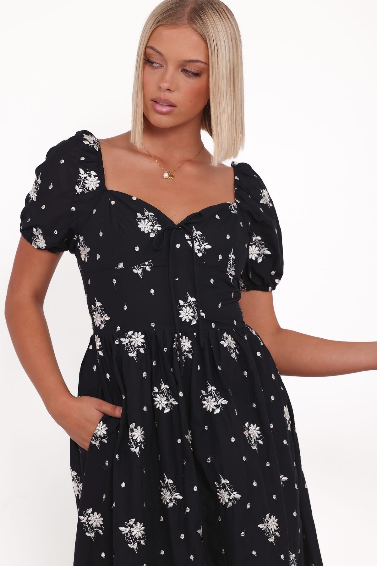 Rosemarie Midi Dress in Black Floral – view 2 of 5