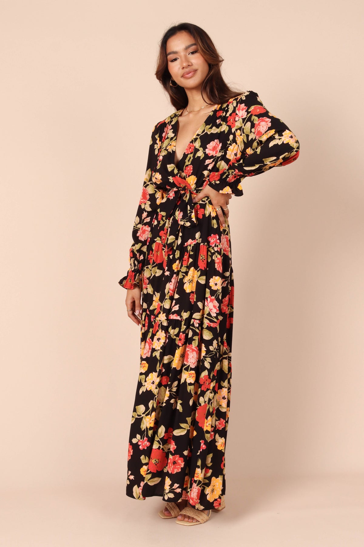 Ruana Maxi Dress in Black Floral – view 6 of 8