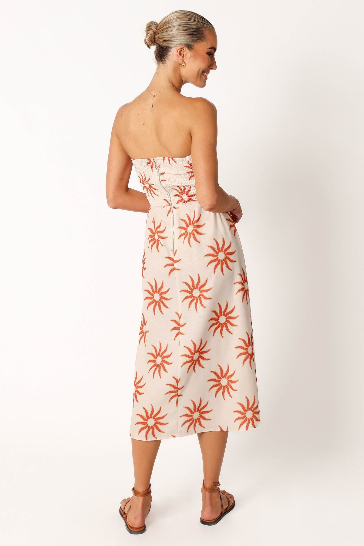Ryder Strapless Midi Dress in Soleil – view 3 of 8