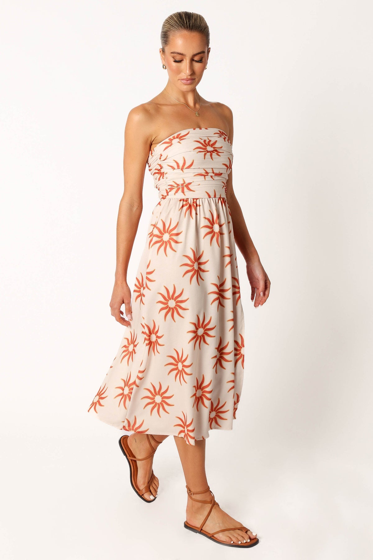 Ryder Strapless Midi Dress in Soleil – view 5 of 8