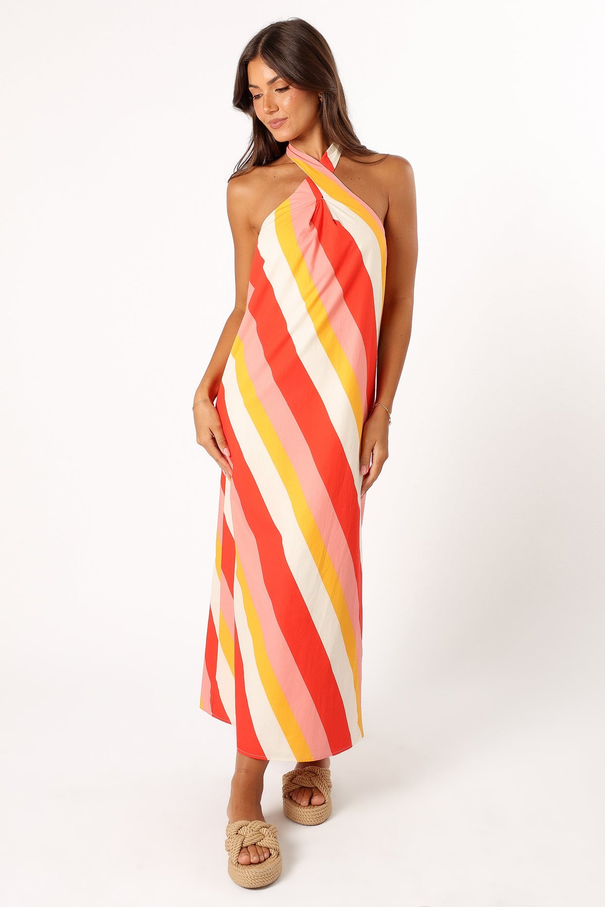 Sabbia Maxi Dress in Pink Stripe – view 3 of 9