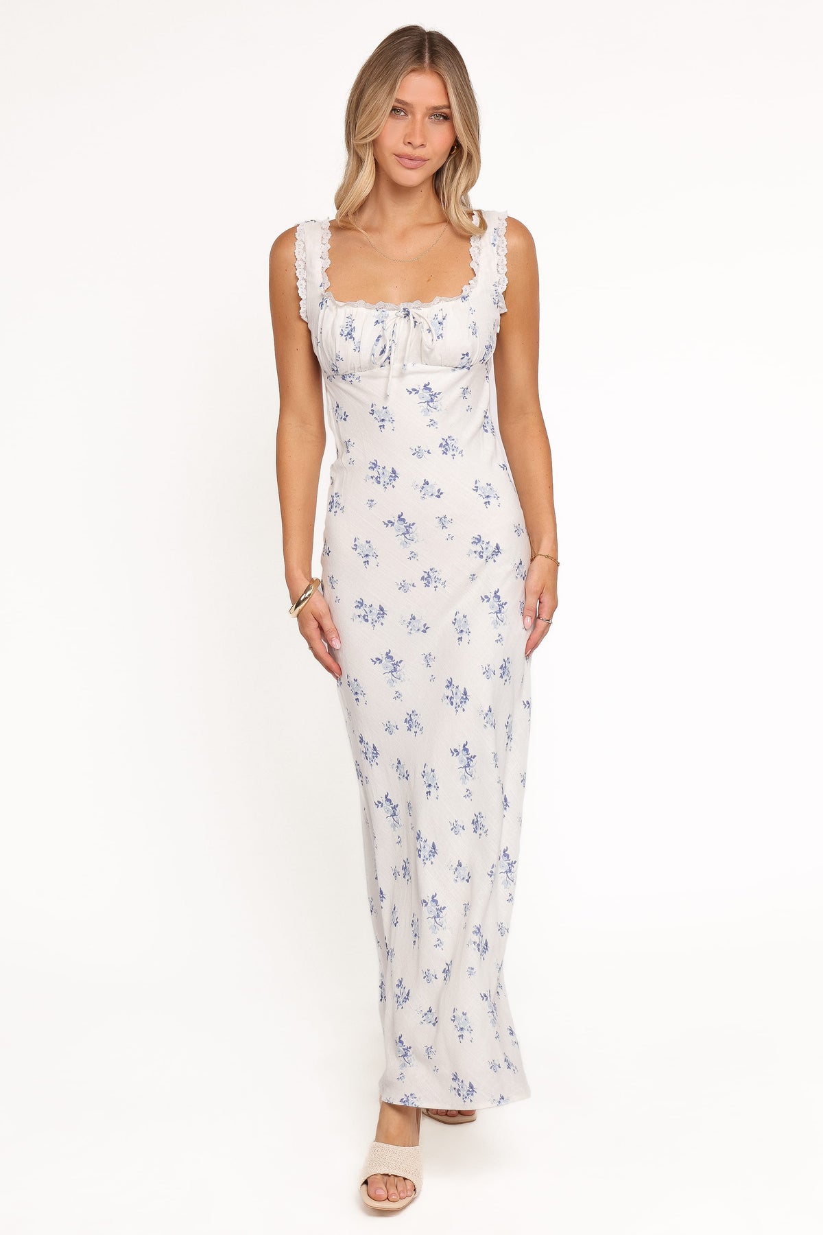 Sakara Maxi Dress in Blue Floral – view 7 of 9