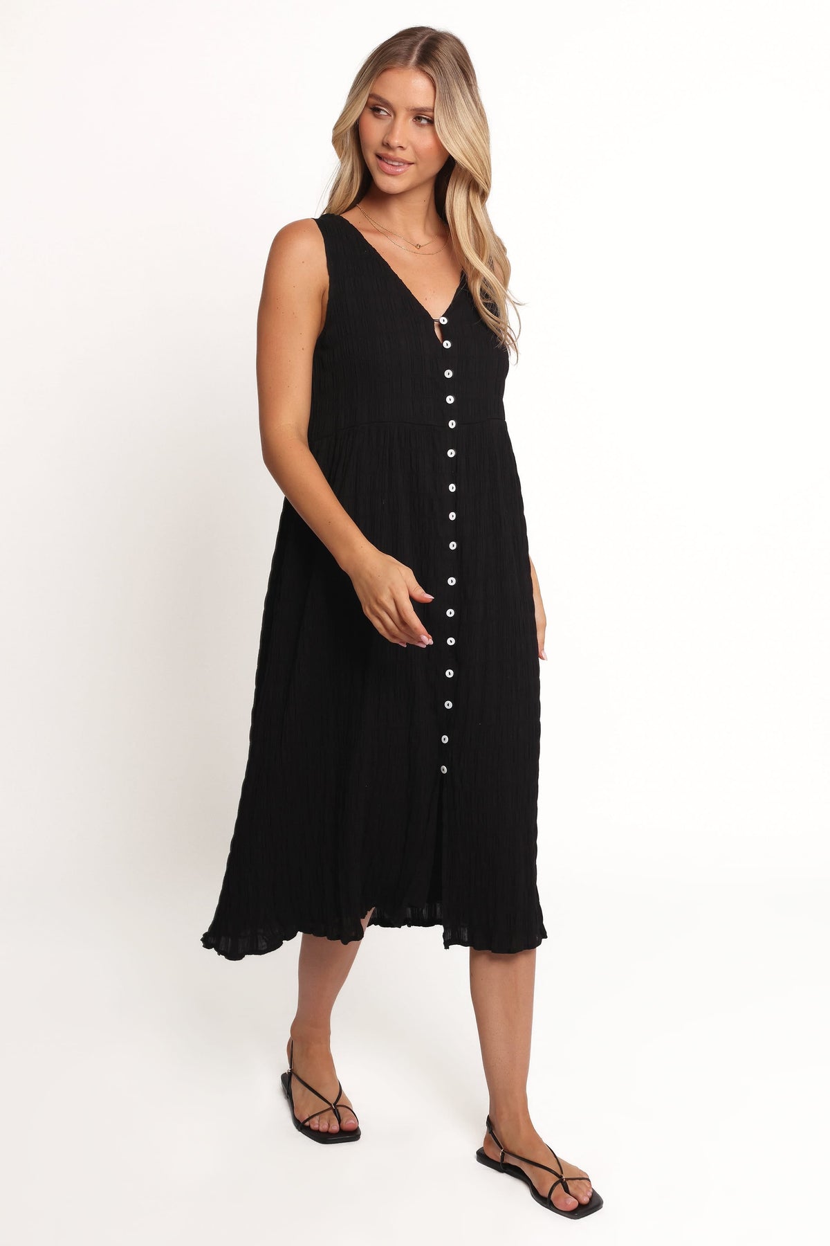 Sam Midi Dress in Black – view 1 of 7